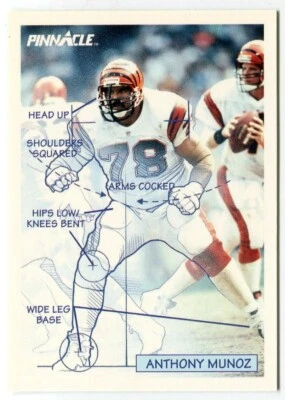 1991 Pinnacle #357 The Technician - Anthony Munoz Cincinnati Bengals - Image 1 of 2