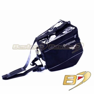 Bolso de joroba/tanque, negro con logotipo blanco para Suzuki Burgman - Imagen 1 de 4