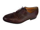 Bruno Magli Loren Dress Shoes Mens 10.5 M Brown Leather Lace up Bologna Italy