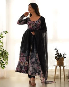 Vestido de diseñador indio de Bollywood Salwar Kameez traje de fiesta boda listo para usar - Imagen 1 de 12