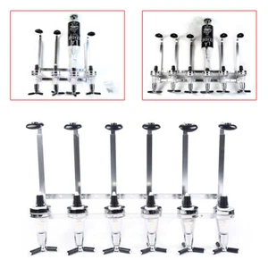 6 Bottle Alcohol Liquor Dispenser Stand Wall Mounted Drink Beer Wine Bar Butler - Picture 1 of 14