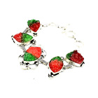 Natural Druse Quartz Shell Gemstone Bracelet Handmade Gemstone Beads Jewelry