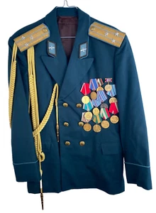 Vintage Soviet USSR Air Force Military Colonel Officer Uniform Pants Jacket - Picture 1 of 18