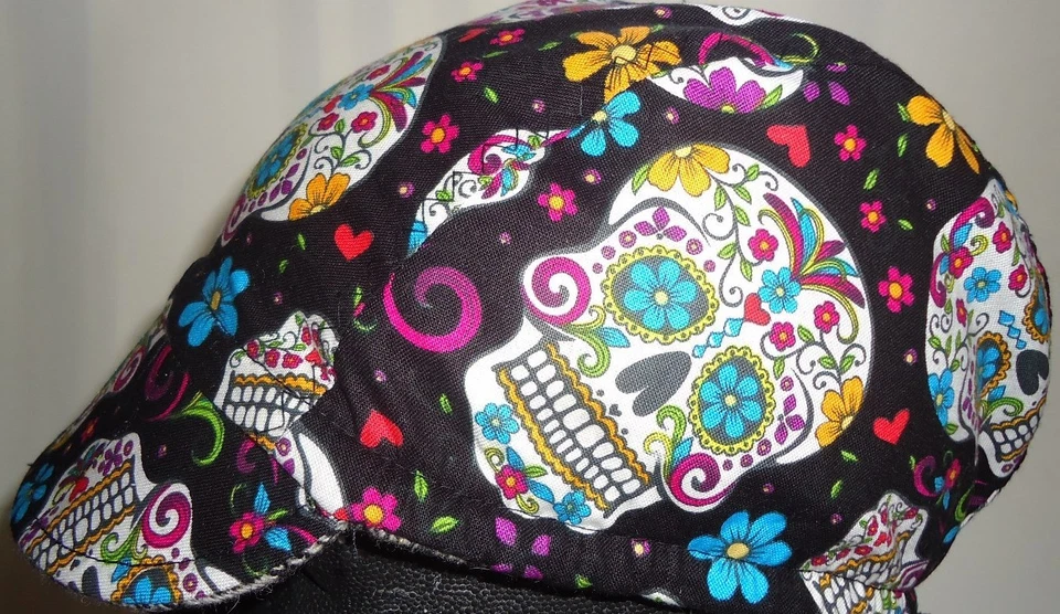 Gorra Ciclismo Reversible Lana Color Gris/Negro Calavera Talla Única Superwash Totalmente Nueva  Foto 1 de 4