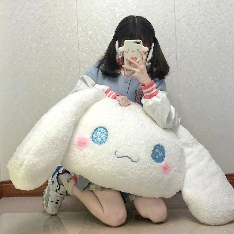 Anime Cinnamoroll Muñeca de Peluche Peluche Enorme Almohada Cojín Dormitorio Niña Kawaii Foto 1 de 4