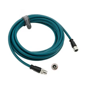 Conector sensor M12 8 pines X-Code macho a M12 X-Code hembra alta flexibilidad Waterp - Imagen 1 de 40