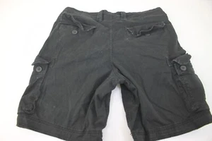 George Men's 32W x 9L Black Cargo Jean Shorts   #C600 - Picture 1 of 3