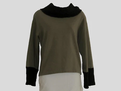 Suéter Chalet Cuello Capucha Oliva/Negro Capucha Cuello Talla S Foto 1 de 4