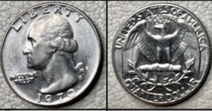 1970-D Washington Quarter. DDO Error Coin. Excellent Circulated Condition!⭐️⭐️⭐️ - Picture 1 of 21