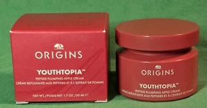 AUTHENTISCH Origins Youthtopia Peptid auffüllende Apfelcreme *NEU* NEU IM KARTON 1,7 Unzen VOLLE GRÖSSE - Bild 1 von 2