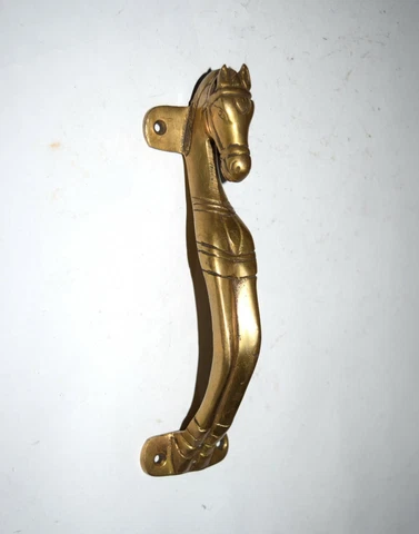 Brass Mare Animal Door Handle Horse Shape Window Pull Door Accessories EK645 Cover