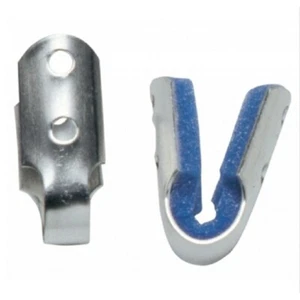 DJO Finger Splint Padded Aluminum/Foam Left/Right Hand Silver/Blue Sm -1 Count - Picture 1 of 2