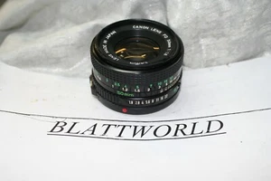  50mm F1.8 CANON FD PRIME NORMAL LENS LATE MODEL GENUINE ORIGINAL CANON BRAND - Picture 1 of 4