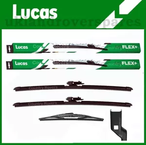 FORD FIESTA WIPER BLADES 2008 to 2017 LUCAS FRONT 26" & 16" & 12" QUALITY REAR - Picture 1 of 14
