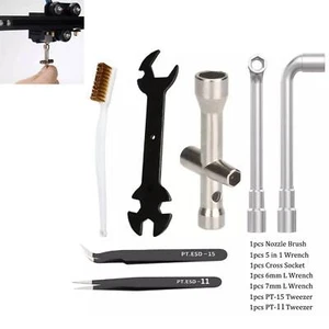 3D Printer Clean Tool Wrench Mini Cross Socket Nozzle Brush for MK8/MK10/M2000 - Picture 1 of 15