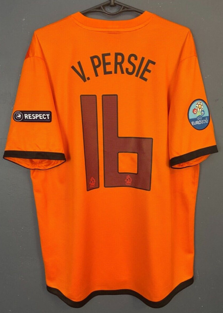 HOLLAND 2014/2015 HOME FOOTBALL SHIRT JERSEY 9 v. PERSIE NETHERLANDS KNVB  MENS S