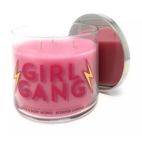 Bath & Body Works GIRL GANG Pink Bubblegum 14.5oz 3-wick Candle NEW Retired - Picture 1 of 1