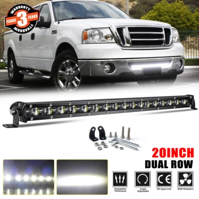 Barra de luz LED de 20 pulgadas para camioneta Ford F150 2006-2008 rejilla de parachoques oculta inferior Foto 1 de 4