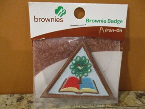 Brownie Girl Scout actual INSIGNIA DE HISTORIA FAMILIAR Parche de historia geneológica NUEVO - Imagen 1 de 2