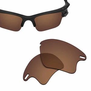 Polarized Replacement Lenses for-OAKLEY Fast Jacket XL Sunglasses Brown UVA&UVB - Picture 1 of 5