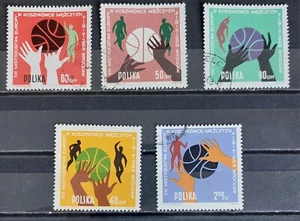 Timbres Pologne Basket-ball 1963 - Foto 1 di 1
