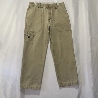 Vintage Eddie Bauer Cargo Khaki Pants Mens Size 33 x 30 Euc E1950 - Image 1 of 4
