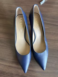 Ralph Lauren marineblaue Pumps, spitze Zehenpartie Stilettoabsatz, 8M - Bild 1 von 6