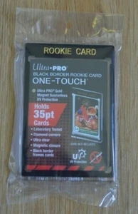 Ultra Pro 1x Rookie Black Border UV One-Touch 35pt Magnetyczny uchwyt na karty kolekcjonerskie - Zdjęcie 1 z 1