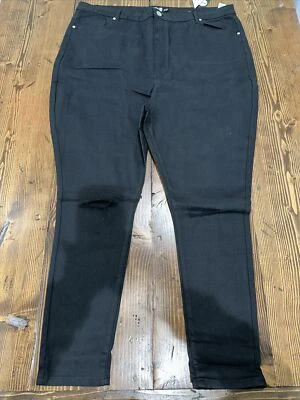 Boohoo Blue Women’s Size 20 Distressed Jeans - Black - Image 1 of 4