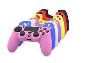 Soft Silicone Protective Skin Case Cover For Sony PlayStation 4 PS4 Controller - Picture 1 of 18