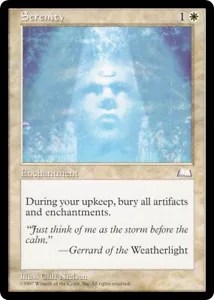 SERENITY mtg NM Weatherlight 1 Rare - Picture 1 of 1