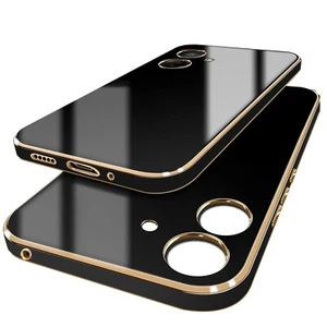 FÜR XIAOMI REDMI 13C - GLAMOUR Handy Bumper Schutz Tasche Case Hülle SCHWARZ - Zdjęcie 1 z 6
