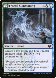 Fractal Summoning Foil (187) Strixhaven: School of Mages STX MTG Magic - Bild 1 von 1