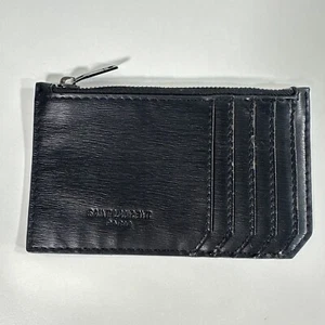 Saint Laurent Paris YSL Leather 5 Fragment Zip Card Holder Black W Zip For Coins - Bild 1 von 19