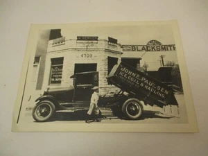 Vintage Photo John E Paulsen Coal Hauling Truck H Werner Blacksmith St Louis Mo - Picture 1 of 3