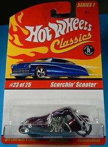 2005 Hot Wheels Classics Series 1 Scorchin' Scooter Spectra-flame Purple #23/25  - Picture 1 of 1