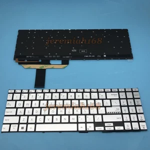 US Keyboard For Asus Vivobook X1502 X1502ZA X1503 X1503ZA X1504 X1504VA Silver - Picture 1 of 3