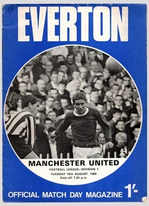 Everton v Manchester United 1969-1970 Division One 19.08.1969 - Bild 1 von 2
