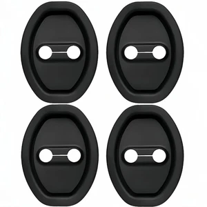 Smart 4 pezzi copri serratura porta auto in silicone adatto per la maggior parte delle auto serratura porta - Foto 1 di 6