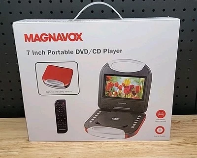 Magnavox MTFT750-RD & Inch Portable DVD CD Player New NIB Red - Image 1 of 4