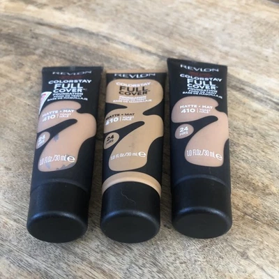 (3) Revlon Colorstay Full Cover Foundation #410 Toast - 1.0 fl oz Each Tube - Image 1 of 4