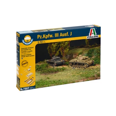 CARRO ARMATO PZ KPFW AUSF J KIT 1:72 Italeri Kit Mezzi Militari Modellino Nuovo - Immagine 1 di 4