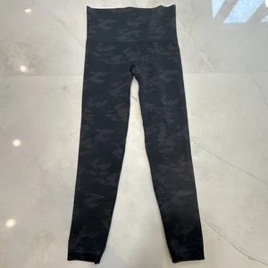 Leggings Spanx Camuflados Negros Gris Tiro Alto Modelador Ropa Activa Mujer’s L Grande - Imagen 1 de 10