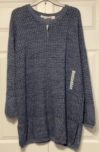 eight eight eight Women’s Sweater Blue Size 2XL 100% Cotton - Picture 1 of 4