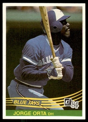 1984 Donruss Jorge Orta Toronto Blue Jays #317 - Image 1 of 2
