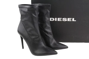Diesel D-Yucca Ab Femmes Chaussures EU38 Noir Revêtu Talons Hauts Pointus - Foto 1 di 11