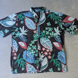 Camisa Hawaiana Reyn Spooner Para Hombres XXL 2XL Negra North Hilo Clásica Botón Floral - Imagen 1 de 10
