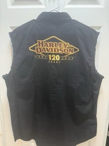 Harley Davidson 120th Anniversary Sleeveless Blowout Shirt XL - Picture 1 of 5