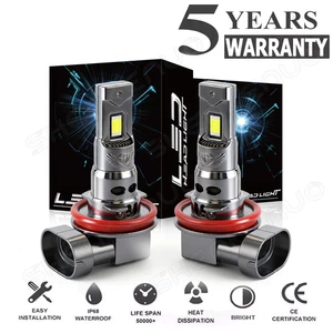 2x H11 CSP LED Headlight Low Beam Bulb Kit For GMC Sierra 1500 4.8L 2007-2013 - Picture 1 of 10