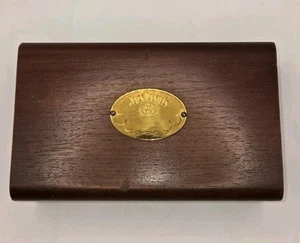 Jack Daniel's Wooden Jewelry Box with Bronze Emblem *Rare* - Picture 1 of 7